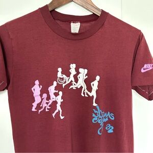 80s True Vintage Nike Bloomsday Spokane Washington Marathon Thin T-shirt Tee